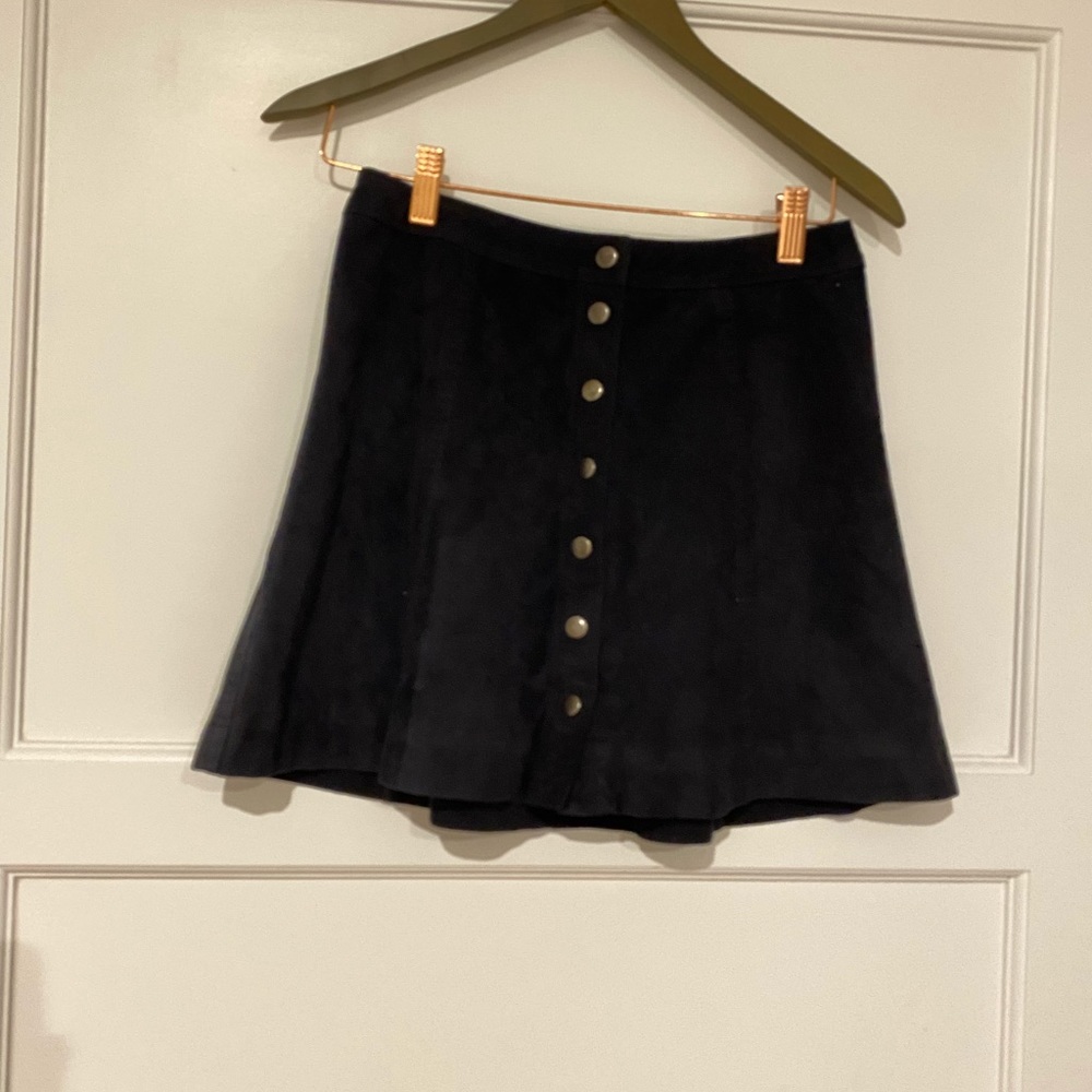 Abercrombie Fitch black suede skirt